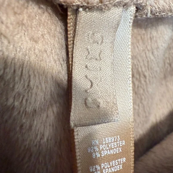 Skims Velour Wide Leg Pants Womens XL Pull on Baggy Brown Velvet *read* - Picture 15 of 16